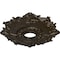 Ekena Millwork Riley Ceiling Medallion (Canopies up to 4 5/8"), 18"OD x 3 1/2"ID x 1 1/2"P, Stone Hearth Crackle CM18RLSHC - alternate 3